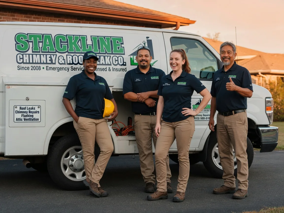 Chimney flashing repair company in Stirum, ND